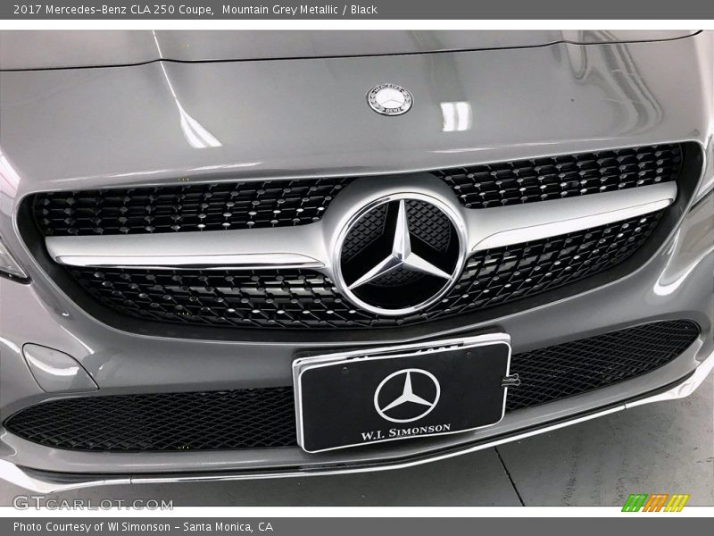 Mountain Grey Metallic / Black 2017 Mercedes-Benz CLA 250 Coupe