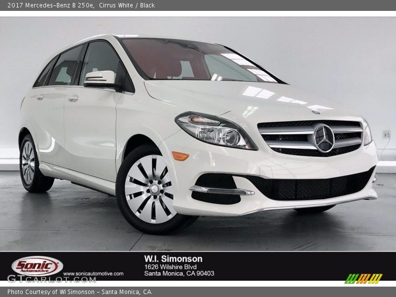 Cirrus White / Black 2017 Mercedes-Benz B 250e