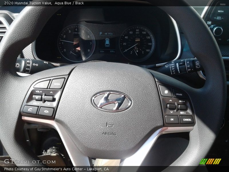 Aqua Blue / Black 2020 Hyundai Tucson Value