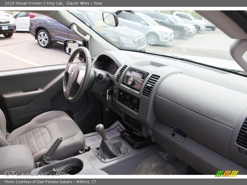 Glacier White / Steel 2016 Nissan Frontier S King Cab
