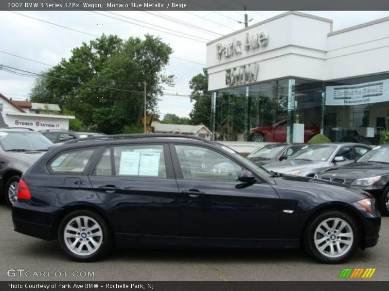 Monaco Blue Metallic / Beige 2007 BMW 3 Series 328xi Wagon