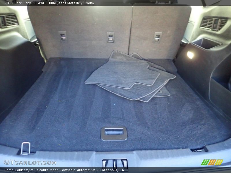 Blue Jeans Metallic / Ebony 2017 Ford Edge SE AWD