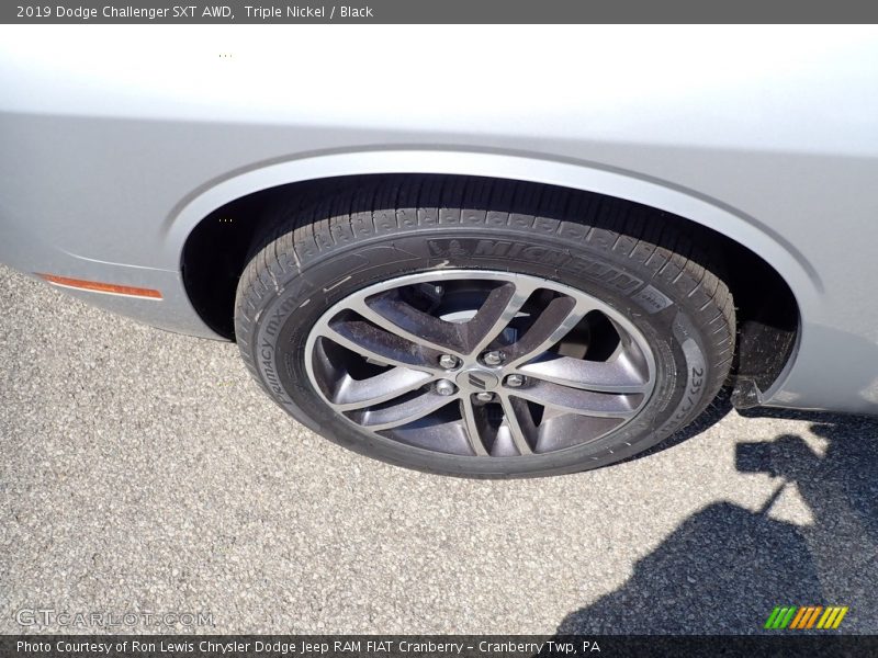 Triple Nickel / Black 2019 Dodge Challenger SXT AWD