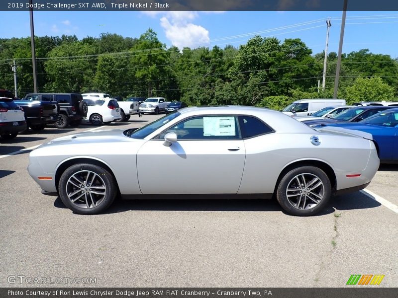 Triple Nickel / Black 2019 Dodge Challenger SXT AWD