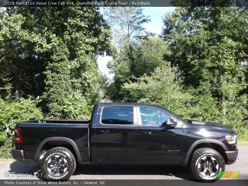 Diamond Black Crystal Pearl / Red/Black 2020 Ram 1500 Rebel Crew Cab 4x4