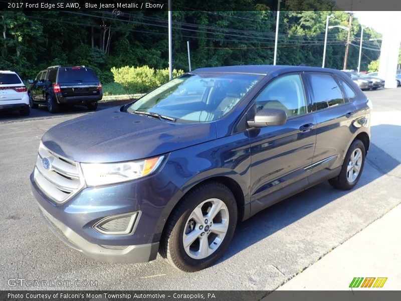 Blue Jeans Metallic / Ebony 2017 Ford Edge SE AWD