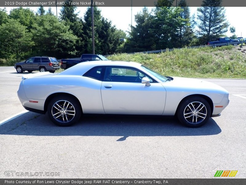 Triple Nickel / Black 2019 Dodge Challenger SXT AWD