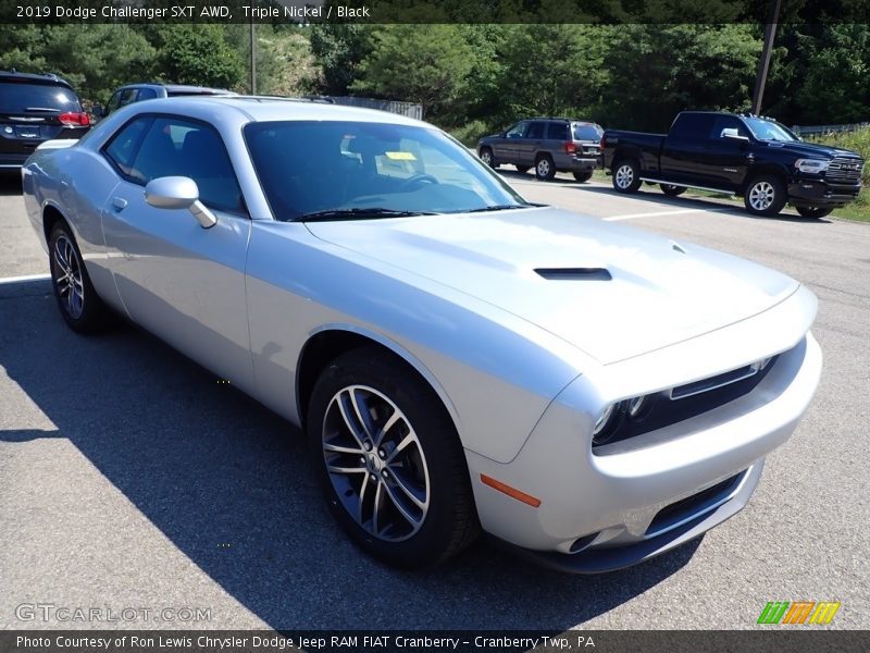 Triple Nickel / Black 2019 Dodge Challenger SXT AWD