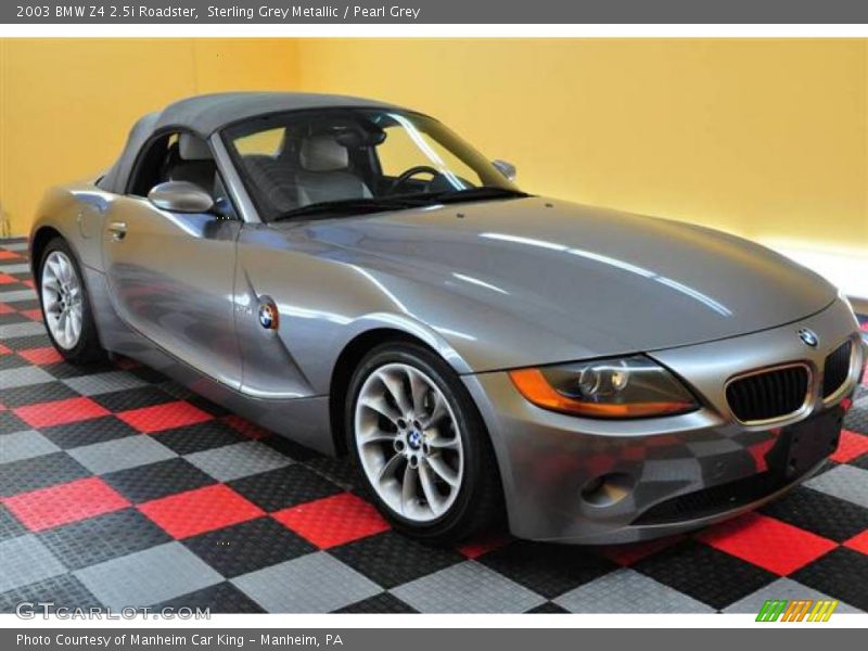 Sterling Grey Metallic / Pearl Grey 2003 BMW Z4 2.5i Roadster