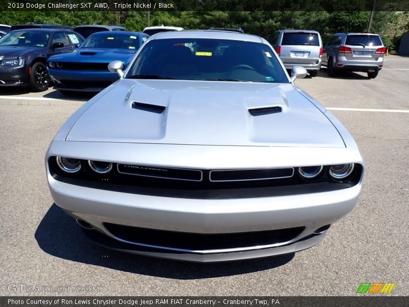 Triple Nickel / Black 2019 Dodge Challenger SXT AWD