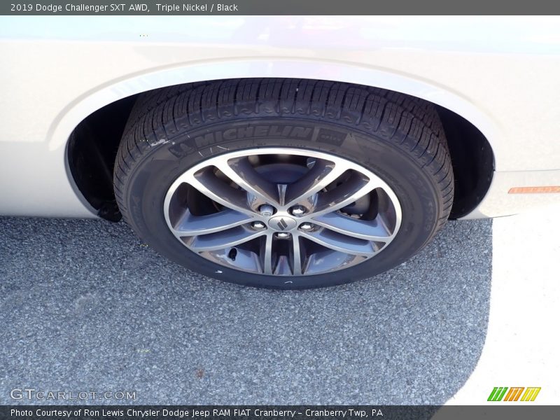 Triple Nickel / Black 2019 Dodge Challenger SXT AWD