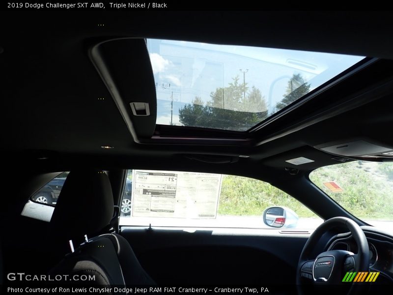 Triple Nickel / Black 2019 Dodge Challenger SXT AWD
