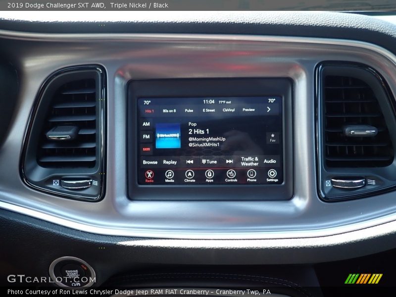 Triple Nickel / Black 2019 Dodge Challenger SXT AWD