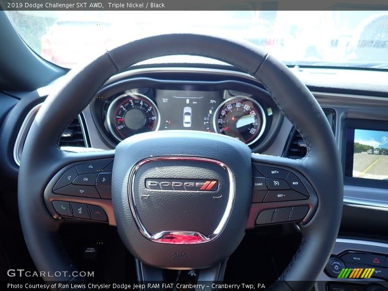 Triple Nickel / Black 2019 Dodge Challenger SXT AWD