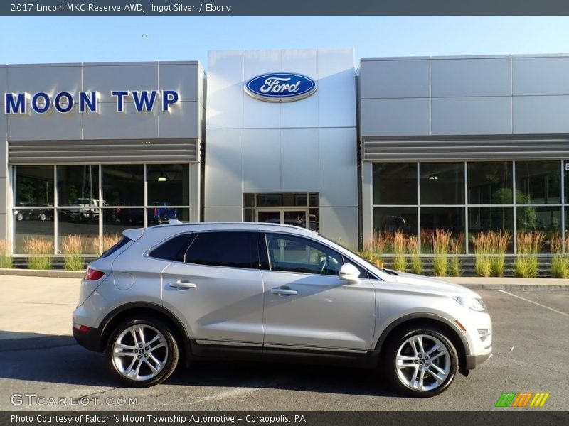 Ingot Silver / Ebony 2017 Lincoln MKC Reserve AWD