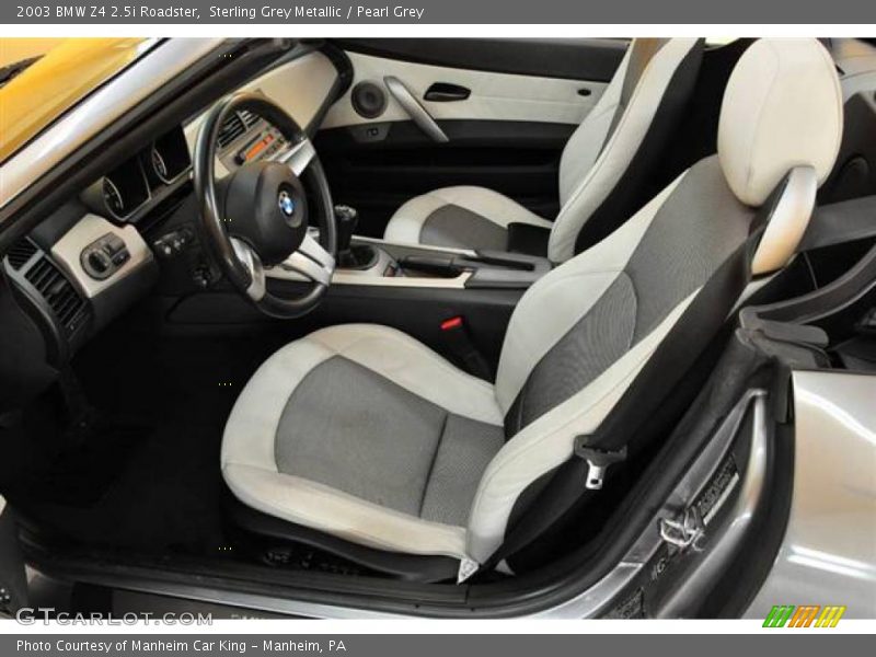 Sterling Grey Metallic / Pearl Grey 2003 BMW Z4 2.5i Roadster