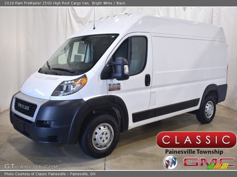 Bright White / Black 2019 Ram ProMaster 2500 High Roof Cargo Van