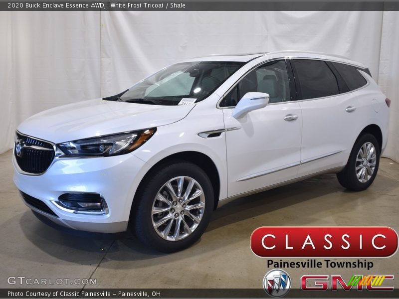 White Frost Tricoat / Shale 2020 Buick Enclave Essence AWD