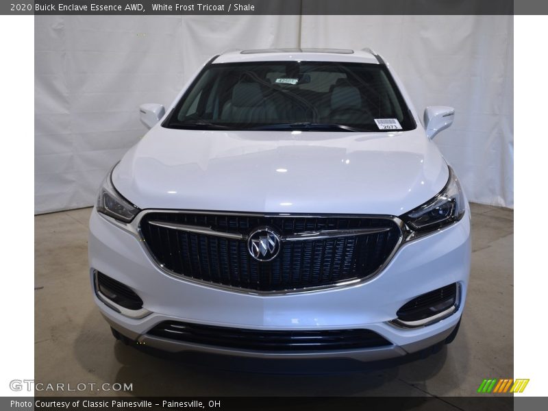 White Frost Tricoat / Shale 2020 Buick Enclave Essence AWD