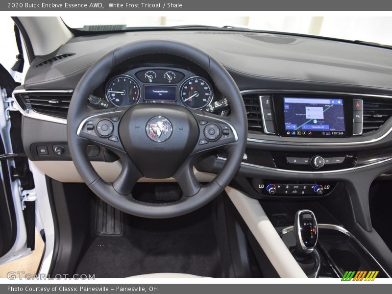 White Frost Tricoat / Shale 2020 Buick Enclave Essence AWD