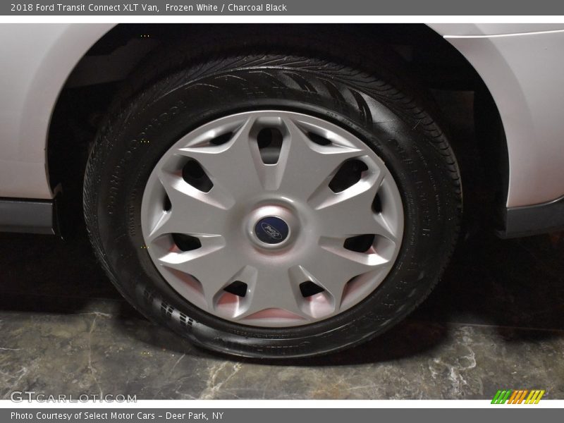 Frozen White / Charcoal Black 2018 Ford Transit Connect XLT Van