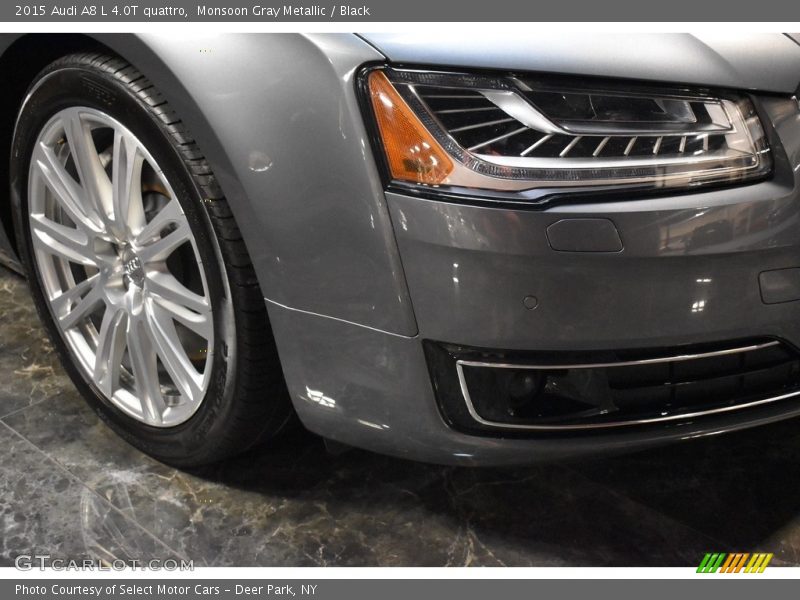 Monsoon Gray Metallic / Black 2015 Audi A8 L 4.0T quattro