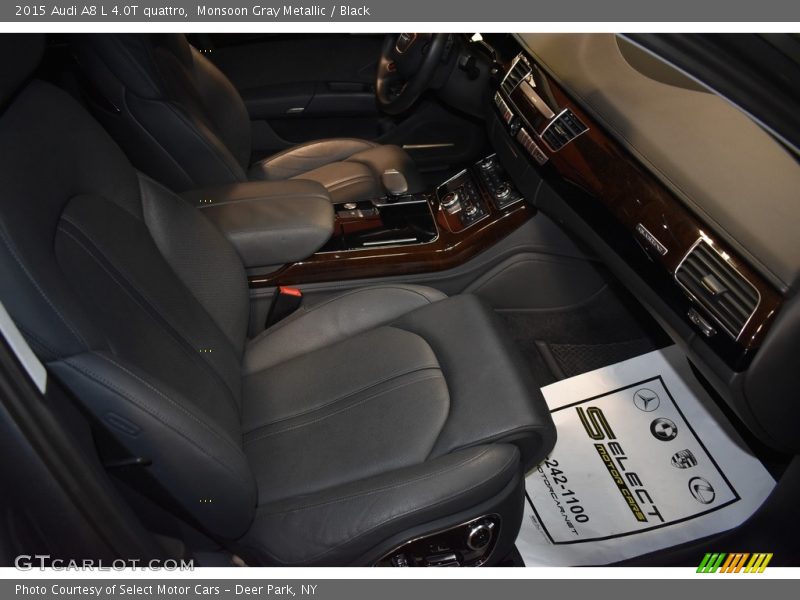 Monsoon Gray Metallic / Black 2015 Audi A8 L 4.0T quattro