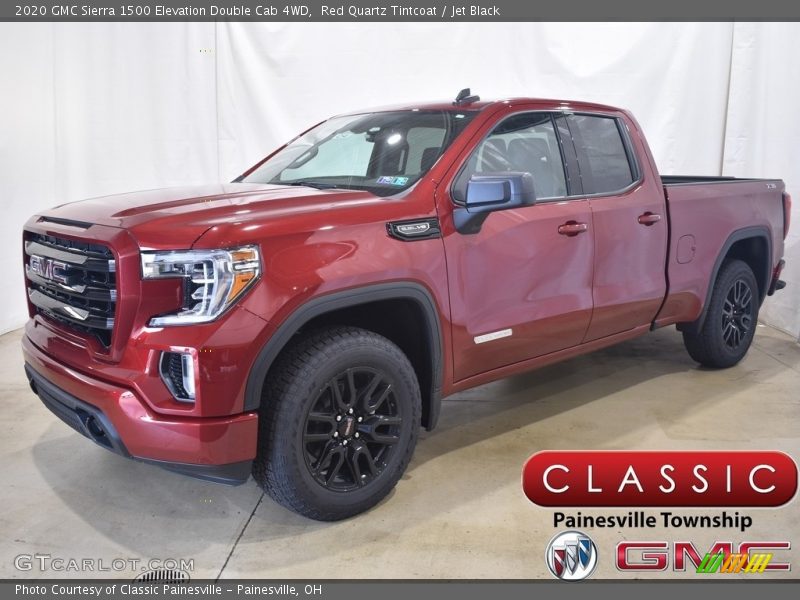 Red Quartz Tintcoat / Jet Black 2020 GMC Sierra 1500 Elevation Double Cab 4WD