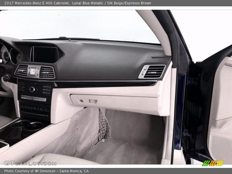 Lunar Blue Metallic / Silk Beige/Espresso Brown 2017 Mercedes-Benz E 400 Cabriolet