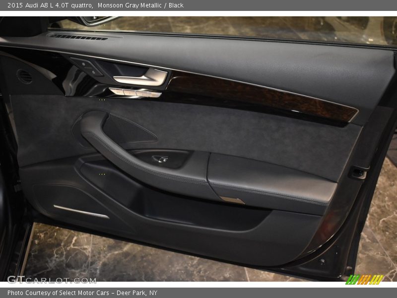 Monsoon Gray Metallic / Black 2015 Audi A8 L 4.0T quattro
