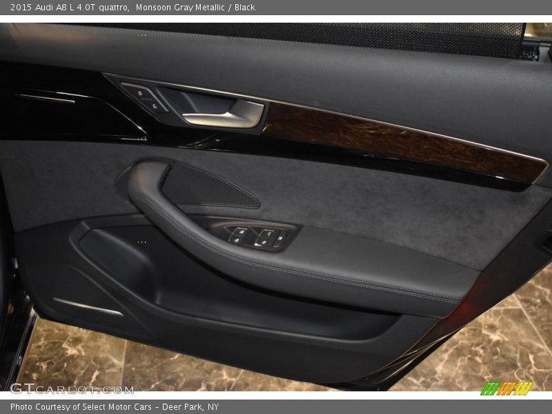 Monsoon Gray Metallic / Black 2015 Audi A8 L 4.0T quattro