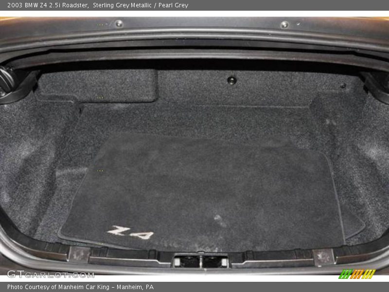 Sterling Grey Metallic / Pearl Grey 2003 BMW Z4 2.5i Roadster