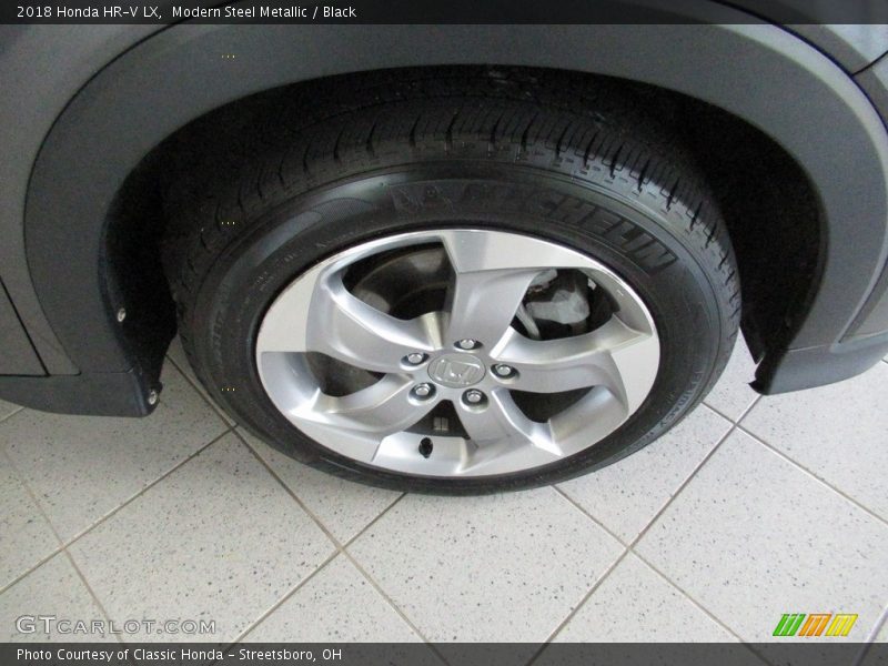 Modern Steel Metallic / Black 2018 Honda HR-V LX