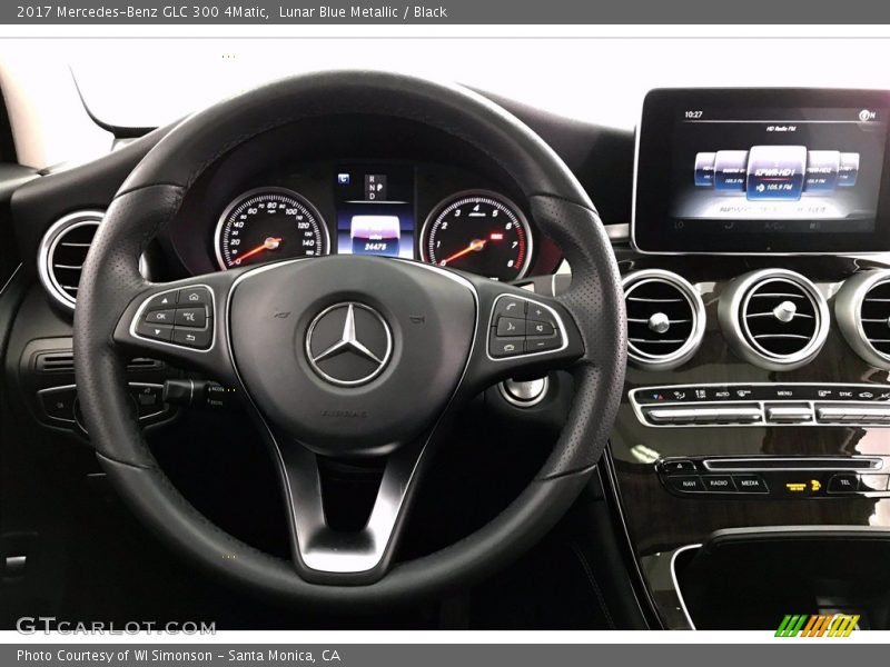 Lunar Blue Metallic / Black 2017 Mercedes-Benz GLC 300 4Matic