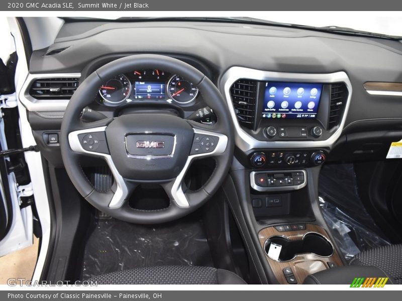 Summit White / Jet Black 2020 GMC Acadia SLE