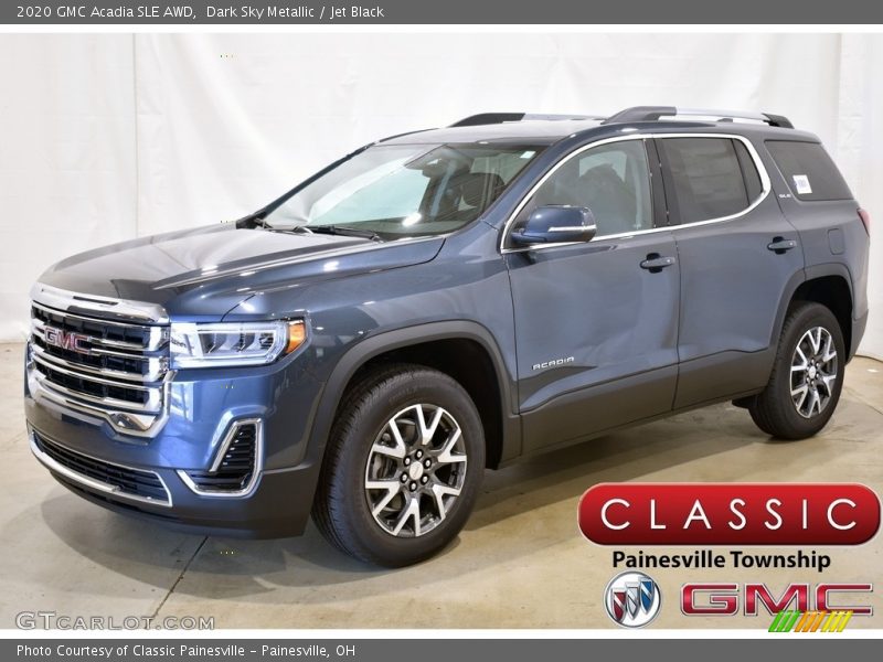 Dark Sky Metallic / Jet Black 2020 GMC Acadia SLE AWD