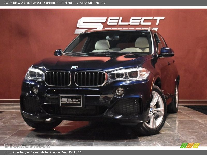 Carbon Black Metallic / Ivory White/Black 2017 BMW X5 xDrive35i