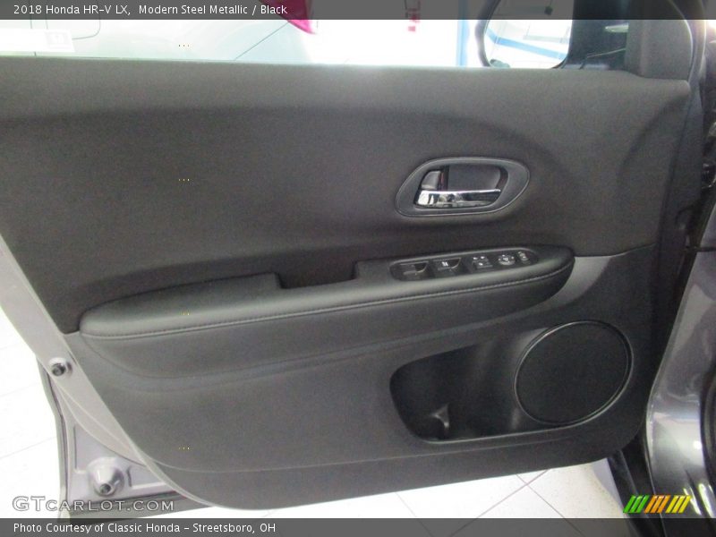Modern Steel Metallic / Black 2018 Honda HR-V LX