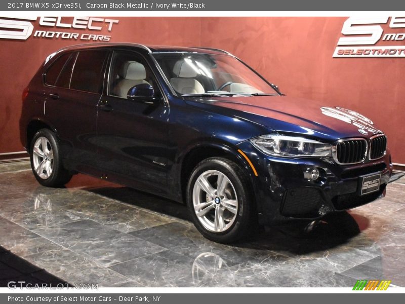 Carbon Black Metallic / Ivory White/Black 2017 BMW X5 xDrive35i