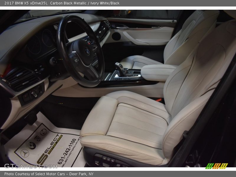 Carbon Black Metallic / Ivory White/Black 2017 BMW X5 xDrive35i