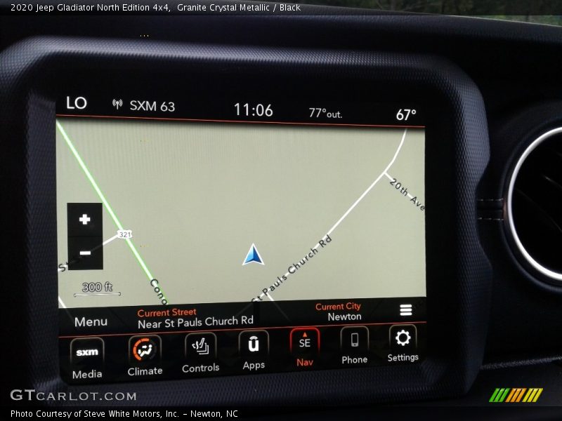 Navigation of 2020 Gladiator North Edition 4x4
