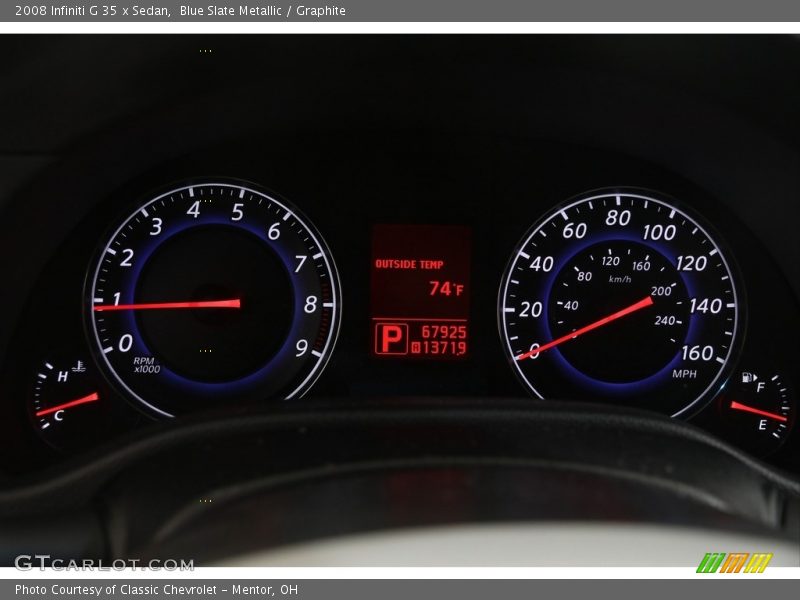 Blue Slate Metallic / Graphite 2008 Infiniti G 35 x Sedan