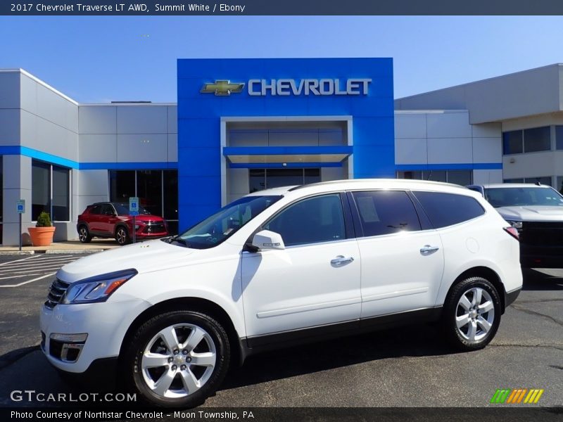 Summit White / Ebony 2017 Chevrolet Traverse LT AWD