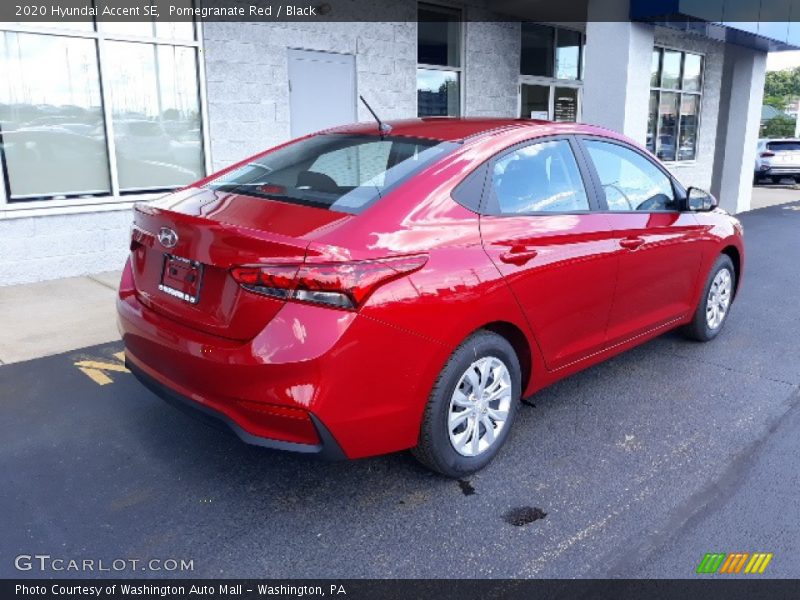 Pomegranate Red / Black 2020 Hyundai Accent SE