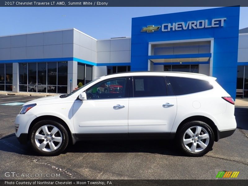 Summit White / Ebony 2017 Chevrolet Traverse LT AWD