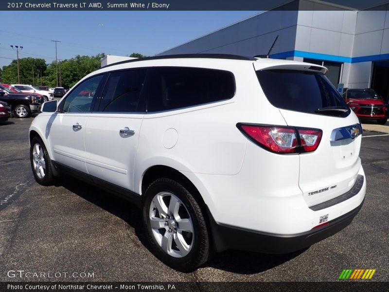Summit White / Ebony 2017 Chevrolet Traverse LT AWD