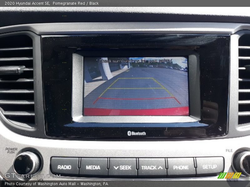 Pomegranate Red / Black 2020 Hyundai Accent SE