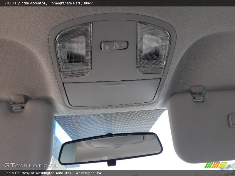 Pomegranate Red / Black 2020 Hyundai Accent SE