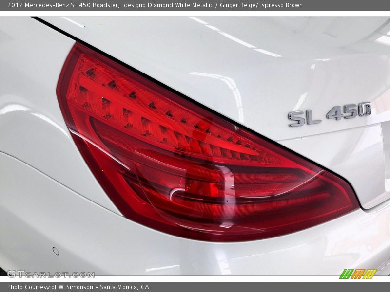 designo Diamond White Metallic / Ginger Beige/Espresso Brown 2017 Mercedes-Benz SL 450 Roadster