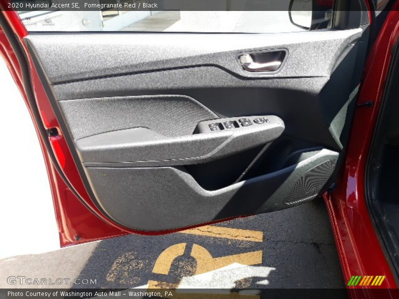 Pomegranate Red / Black 2020 Hyundai Accent SE